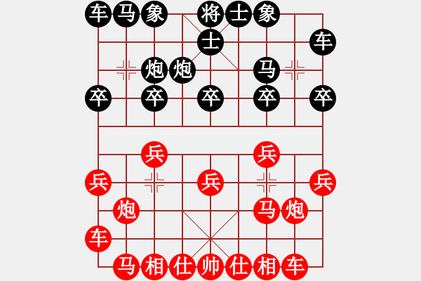 象棋棋譜圖片：弈天棋緣 大膽車(chē) 先負(fù) 玄機(jī)逸士. - 步數(shù)：10 