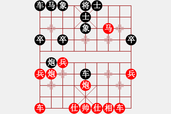 象棋棋譜圖片：犯暈送馬 雙車橫殺：三臺怪手[1127175411] -VS- 大漠孤煙[809009055] - 步數(shù)：30 