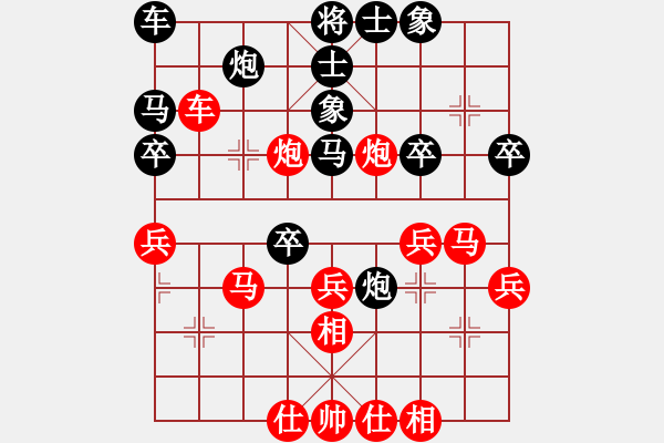 象棋棋譜圖片：靈妲(月將)-勝-北斗棋星(日帥) - 步數(shù)：36 