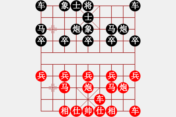 象棋棋譜圖片：橫才俊儒[紅] -VS- 真心朋友[黑] - 步數(shù)：10 