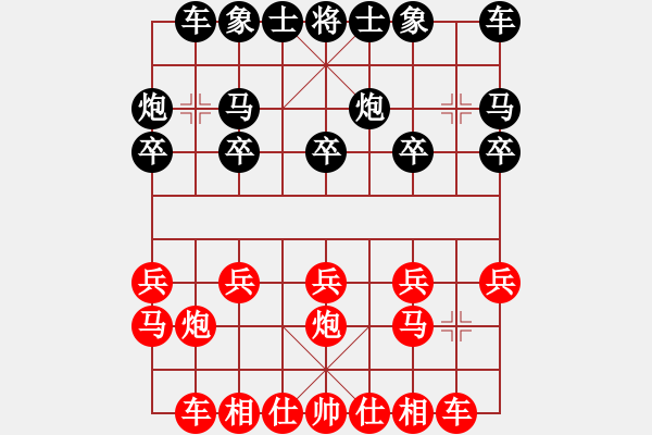 象棋棋譜圖片：一束流沙(2段)-和-錫山棋(2段) - 步數(shù)：10 