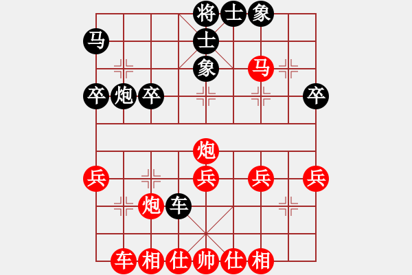 象棋棋譜圖片：名廚(1段)-勝-青島笨蛋(1段) - 步數(shù)：40 