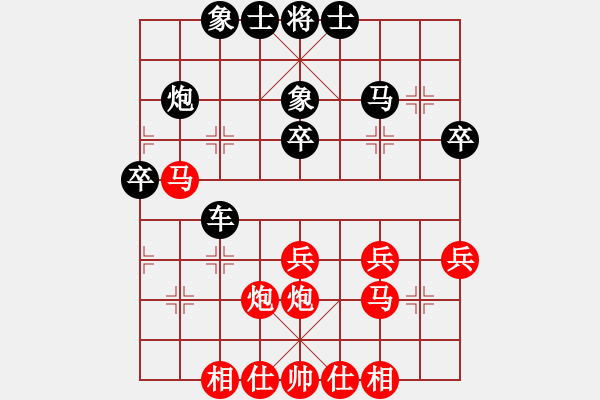 象棋棋譜圖片：邵陽(yáng)王國(guó)杰紅先負(fù)隆回許紅 - 步數(shù)：40 