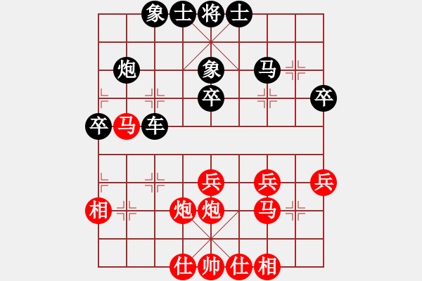 象棋棋譜圖片：邵陽(yáng)王國(guó)杰紅先負(fù)隆回許紅 - 步數(shù)：42 