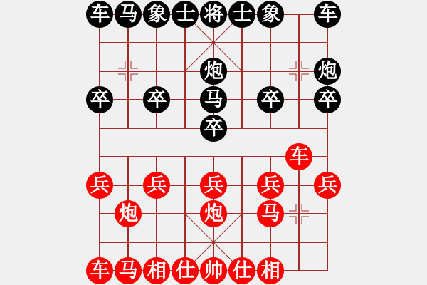 象棋棋譜圖片：盜用賬戶[紅] -VS- 天天吃冰糖[黑] - 步數(shù)：10 