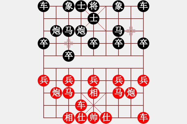 象棋棋谱图片：R6 12 杨嘉烨 先和 林岳峰.xqf - 步数：10 