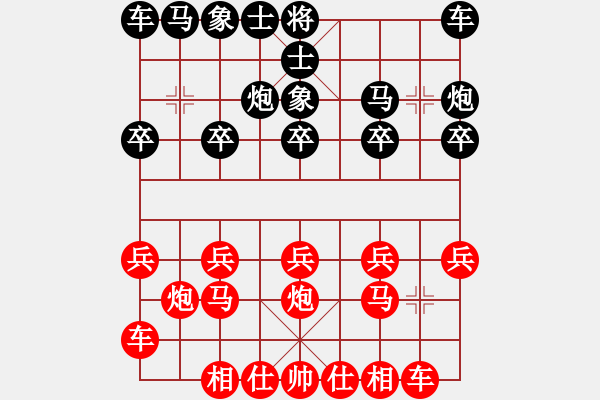 象棋棋譜圖片：飄絮＆夢(mèng)[紅] -VS- 還沒(méi)想好[黑] - 步數(shù)：10 