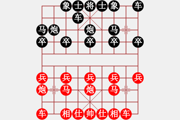 象棋棋譜圖片：順炮局（業(yè)四升業(yè)五評(píng)測(cè)對(duì)局）我先勝 - 步數(shù)：10 