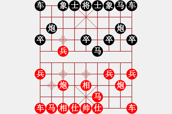 象棋棋譜圖片：佳佳元旦免(9段)-和-vdewgji(6段) - 步數(shù)：10 