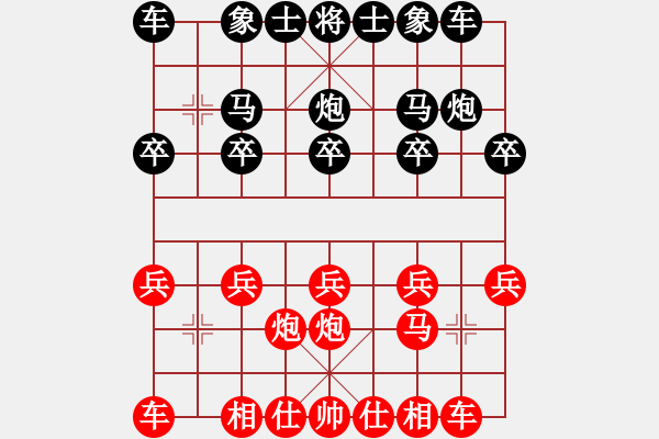 象棋棋譜圖片：至此誘招串打紅中計(jì)黑多中兵擴(kuò)大優(yōu)勢(shì) - 步數(shù)：20 