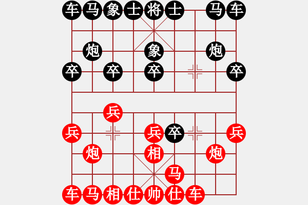 象棋棋譜圖片：黑龍江荊凱強(qiáng)[紅] -VS- 南寧黃子墨[黑]（黑先勝）仙人指路 - 步數(shù)：10 