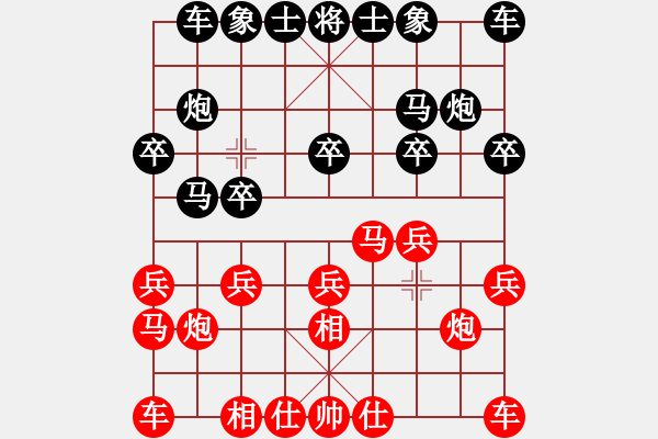 象棋棋谱图片：第八轮南岸张福生先胜九龙坡敖和明 - 步数：10 