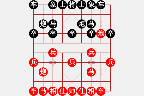 象棋棋譜圖片：沈敏 先勝 張道明 - 步數(shù)：10 