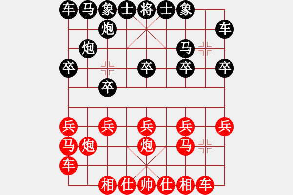 象棋棋谱图片：棋海浪子(4段)-负-炫锋红颜馨(9级) - 步数：10 