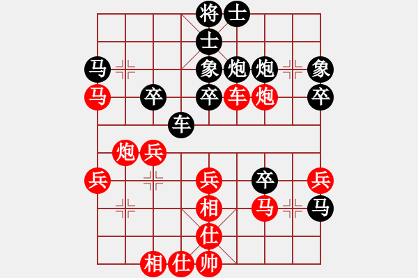 象棋棋譜圖片：婁底一把刀(1段)-負(fù)-南化化機(jī)廠(1段) - 步數(shù)：40 