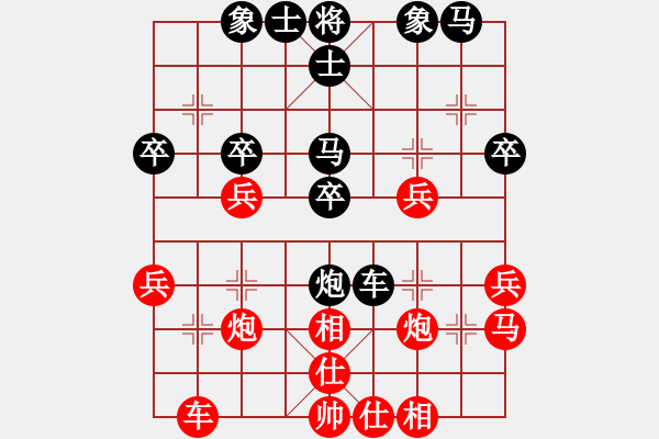 象棋棋譜圖片：中國棋院杭州分院 樓婉倩 勝 河北省體育局棋牌運動中心 劉夢伊 - 步數(shù)：30 