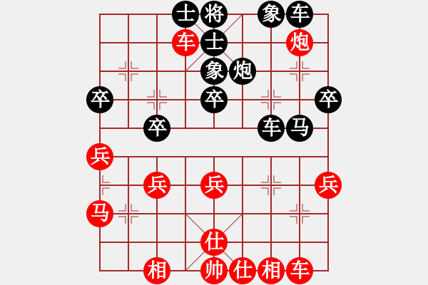 象棋棋譜圖片：方≠≠≠(1段)-負(fù)-吻棋起舞(2段) - 步數(shù)：40 