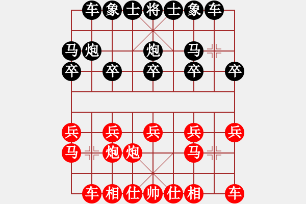 象棋棋譜圖片：1 - 步數(shù)：10 