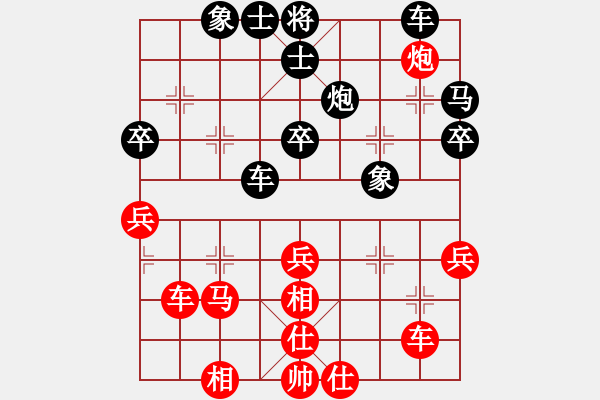 象棋棋譜圖片：瞧瞧看(7段)-和-自信沒有錯(9段) - 步數(shù)：40 