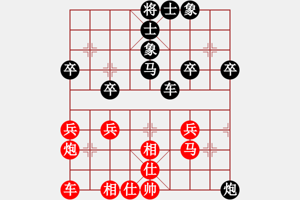 象棋棋譜圖片：輕敵(4級)-負-鄭州郡王(5級) - 步數(shù)：40 