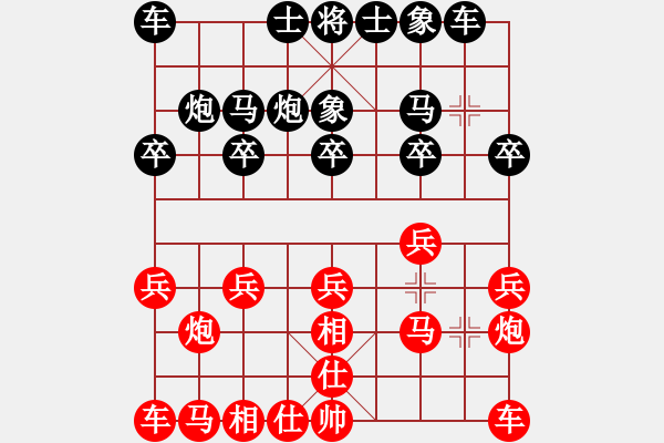 象棋棋譜圖片：2014.11.08聯(lián)眾作弊對(duì)局1 - 步數(shù)：10 