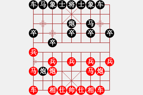 象棋棋譜圖片：藍(lán)雪(9星)-和-弱機(jī)和棋王(9星) - 步數(shù)：10 