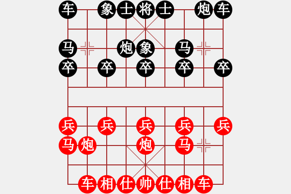 象棋棋譜圖片：清風棋譜 中炮對進左馬 （初級陷阱） - 步數(shù)：10 