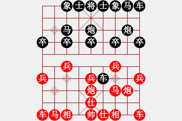 象棋棋谱图片：JIANG XIAO M[1751832224] -VS- 横才俊儒[292832991] - 步数：10 