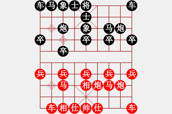 象棋棋譜圖片：戒色(3段)-勝-酷場(6段) - 步數(shù)：10 