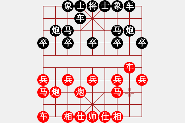 象棋棋譜圖片：士角包對(duì)屏風(fēng)馬 - 步數(shù)：10 