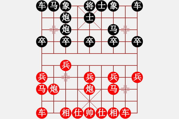 象棋棋譜圖片：20141113第一局 千里驥 先勝 象棋愛(ài)好者小頑童 - 步數(shù)：10 