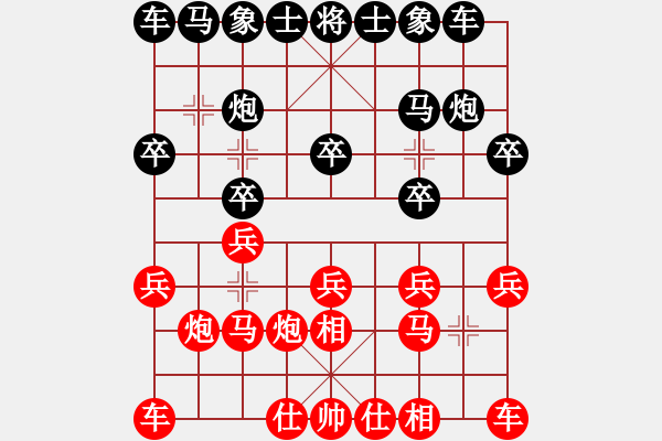 象棋棋譜圖片：天下無敵803紅負(fù)葬心【過宮炮對進(jìn)左馬】 - 步數(shù)：10 