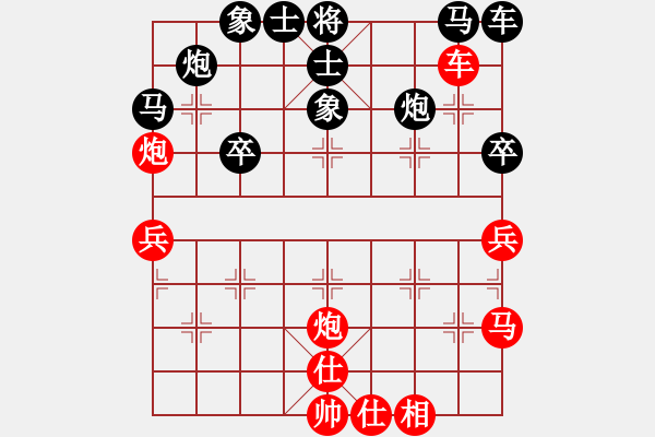 象棋棋譜圖片：0--1---溫冠豪 負 郝繼超---車9平4 炮五進四---炮五平一 - 步數(shù)：40 