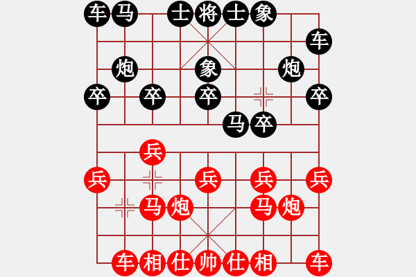 象棋棋譜圖片：第三輪第一桌第一臺(tái)沈毅豪(森美蘭)先對(duì)黎金福(霹靂) - 步數(shù)：10 