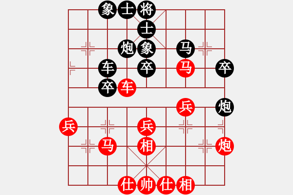 象棋棋譜圖片：棋壇霸主(北斗)-和-小瓜(地煞) - 步數(shù)：40 