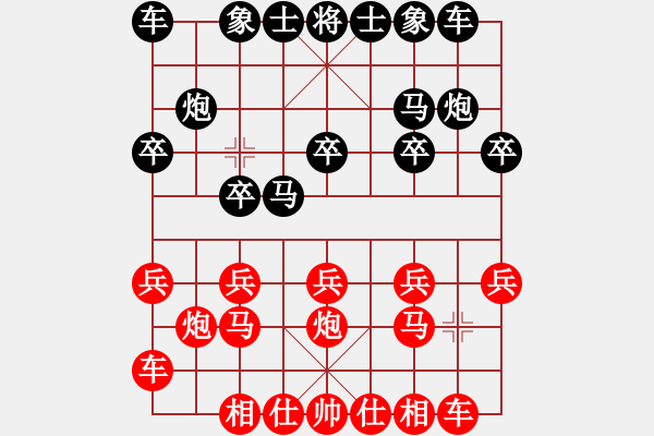 象棋棋譜圖片：文律書棋(6級(jí))-勝-魔鬼之吻(6段) - 步數(shù)：10 