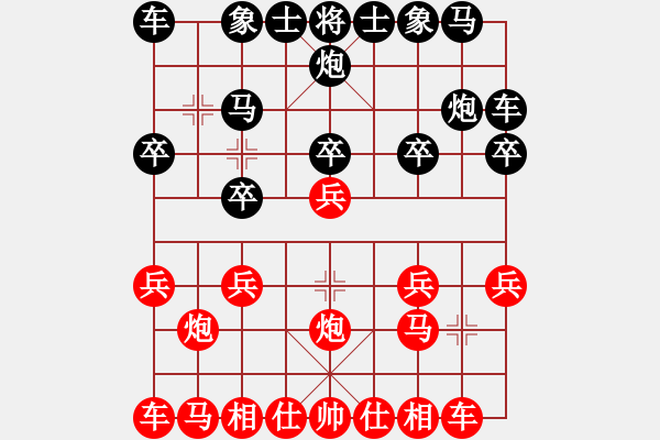 象棋棋譜圖片：13輪2臺(tái)年通物流孟學(xué)仁先和通信體協(xié)王貴福 - 步數(shù)：10 