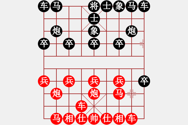 象棋棋譜圖片：大兵小兵(8段)-和-紅藍(lán)棋股(天帝) - 步數(shù)：10 