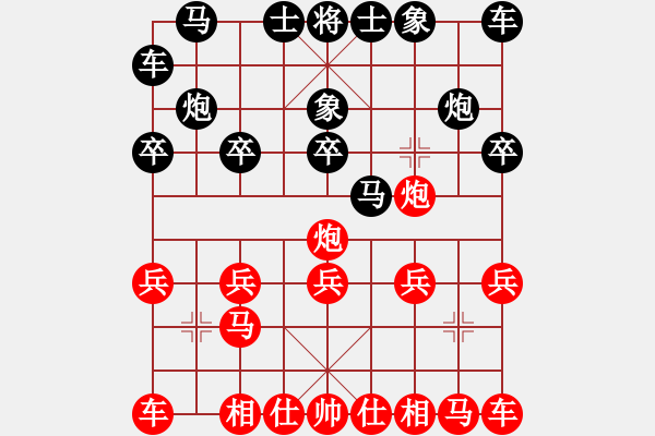 象棋棋譜圖片：象棋愛好者 VS 云棋士 - 步數(shù)：10 