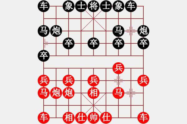 象棋棋譜圖片：高繞起馬對金鉤爭先?。。。。?- 步數(shù)：10 