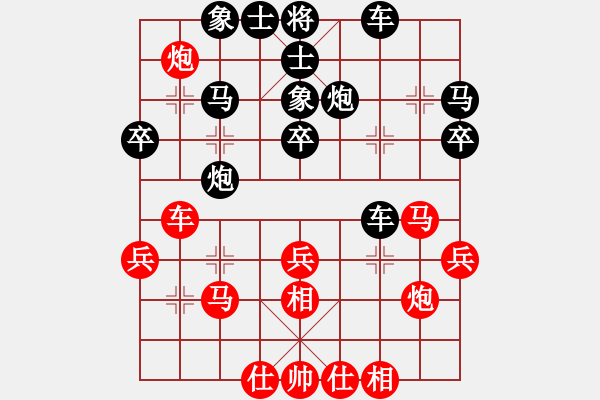 象棋棋譜圖片：陜北酒狼(8段)-負-天劍無名(8段) - 步數(shù)：30 