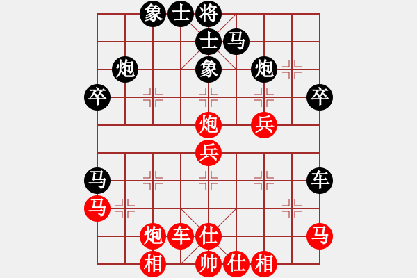 象棋棋譜圖片：A2 - 2013, 1 - Tran Van Thanh vs Nguyen Tran Do Ni - 步數(shù)：40 