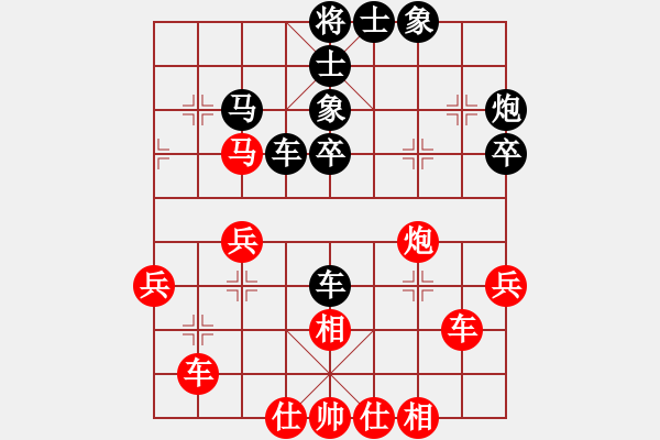 象棋棋譜圖片：斗車(chē)(7段)-和-炫風(fēng)格日樂(lè)(8段) - 步數(shù)：40 