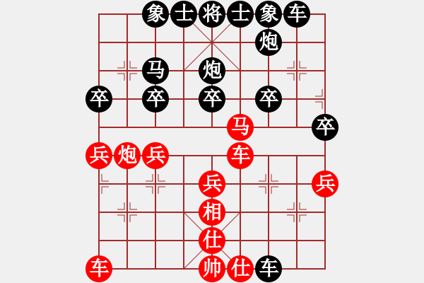 象棋棋譜圖片：清風(fēng)棋譜 中炮對列炮 （初級陷阱） - 步數(shù)：30 