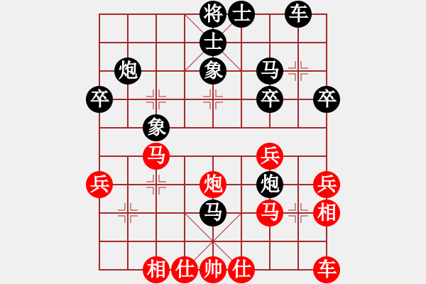 象棋棋譜圖片：棋6[-] -VS- 0歐啦啦[935080641] - 步數(shù)：40 