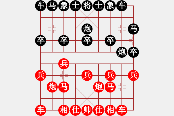 象棋棋譜圖片：bbboy002[紅] -VS- 小鳥(niǎo)139[黑] - 步數(shù)：10 