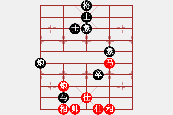象棋棋谱图片：王子涵 先和 张国凤 - 步数：200 