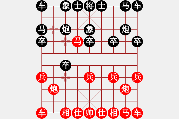 象棋棋譜圖片：云水凈心[309365843] -VS- 鶴影[476113296] - 步數(shù)：10 