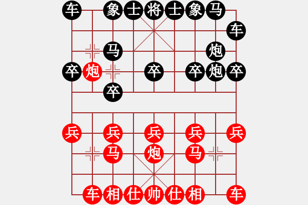 象棋棋譜圖片：12621局 B00-中炮局-天天AI選手 紅先負(fù) 小蟲引擎24層 - 步數(shù)：10 