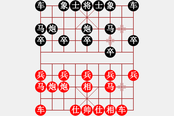 象棋棋譜圖片：你肯定輸(7段)-勝-第一戰(zhàn)區(qū)(6段) - 步數(shù)：10 